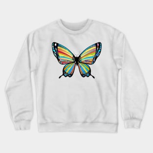 Chic Artistic Butterfly Artwork Crewneck Sweatshirt